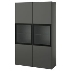 Vitrina Ikea Besta 120x42x193 (Gri Inchis Lappviken/Fallsvik Antracit) Thumb