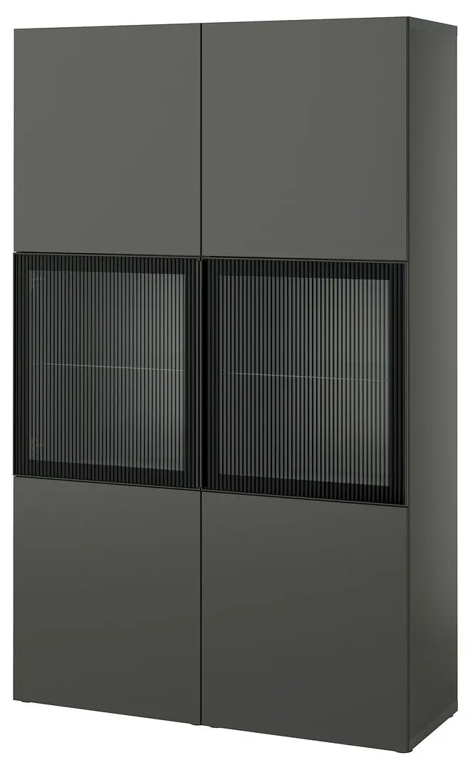Vitrina Ikea Besta 120x42x193 (Gri Inchis Lappviken/Fallsvik Antracit)