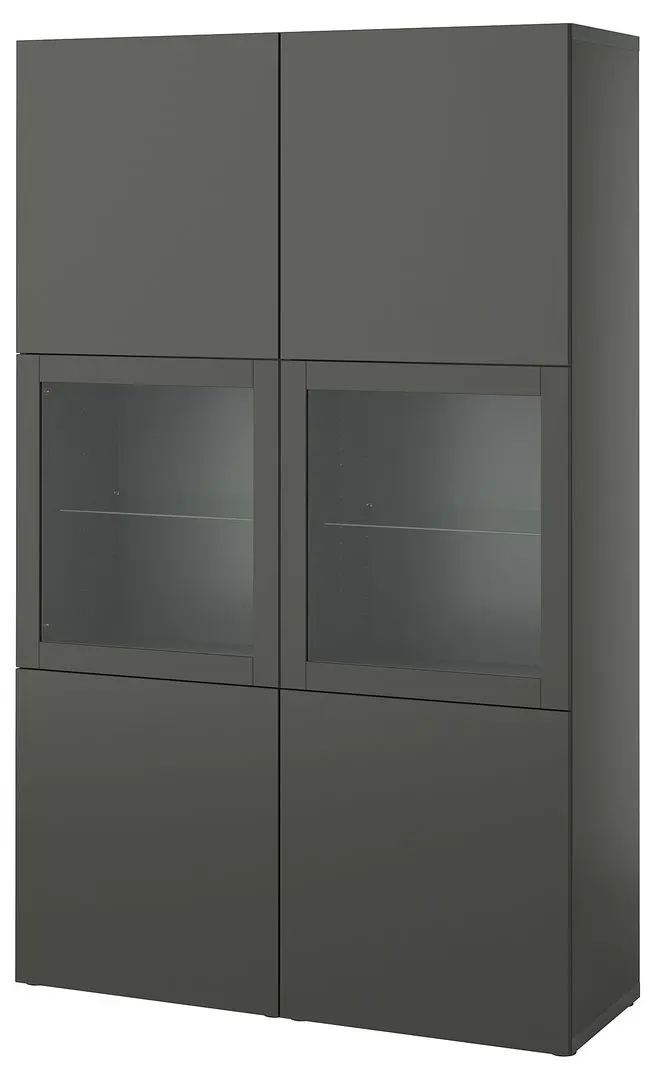 Vitrina Ikea Besta 120x42x193 (Gri Inchis Lappviken/Sindvik Gri Inchis)