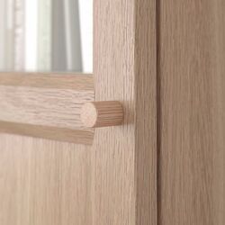 Penal-vitrina Ikea Billy/Oxberg panou/usa sticla 40x30x202 (Aspect Stejar) Thumb