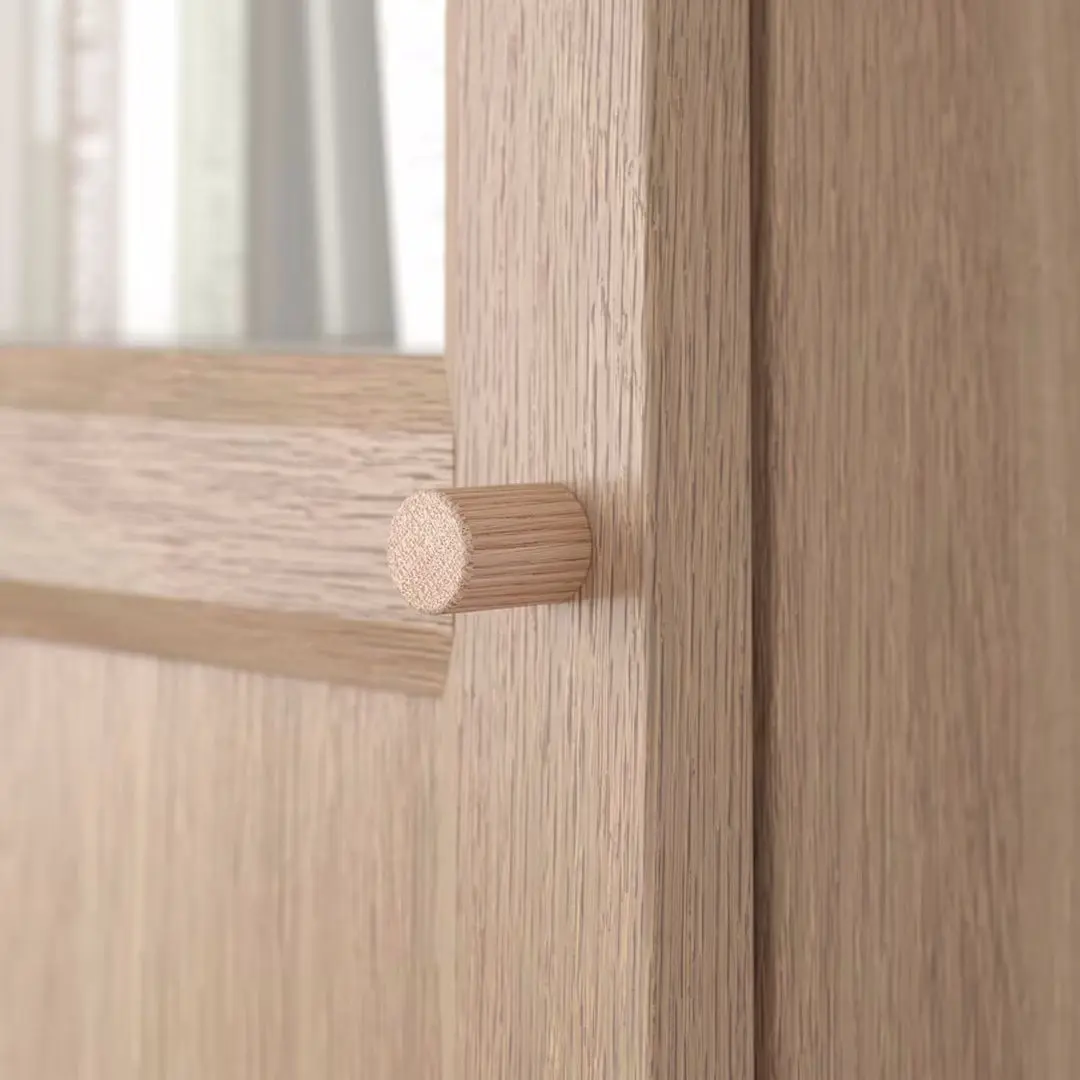 Penal-vitrina Ikea Billy/Oxberg panou/usa sticla 40x30x202 (Aspect Stejar)