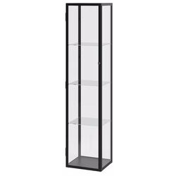 Vitrina Ikea Blaliden/Strimsav usi stical/iluminat 35x32x151 (Negru) Thumb