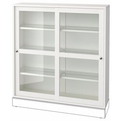 Vitrina Ikea Havsta usi de sticla 121x35x123 (Alb) Thumb