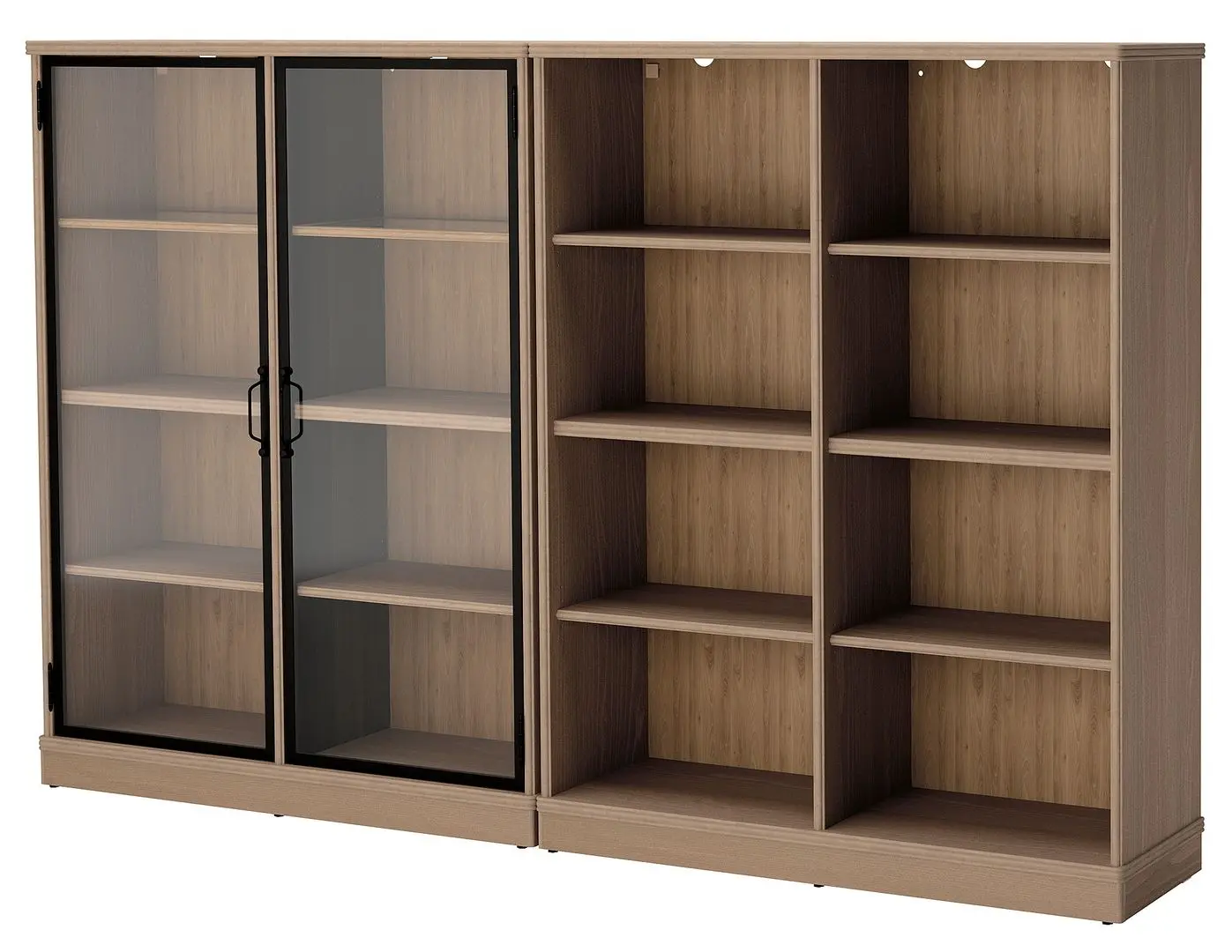 Vitrina Ikea Lanesund 242x37x152 (Gri-Maro)