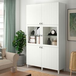 Витрина-шкаф Ikea Besta/Sutterviken/Sindvik 120x42x202 (Белый)