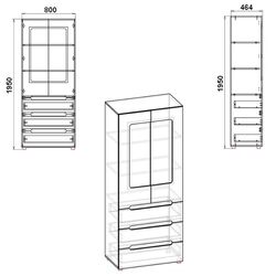 Vitrina Marcel Prod Stil-21 (White) Thumb