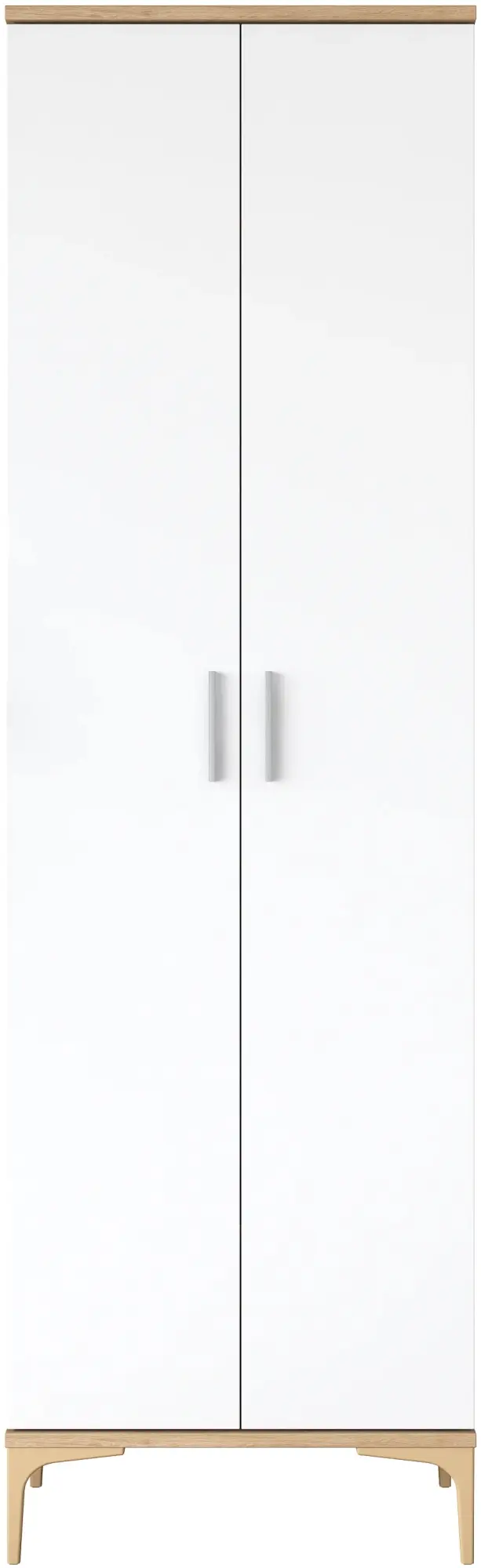 Dulap pentru incaltaminte Mirage Meble JE102 (Walnut/White)