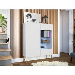 Тумба Mirjan24 Animere AWT97/Narine WT97 (White/White Marble/Gold)