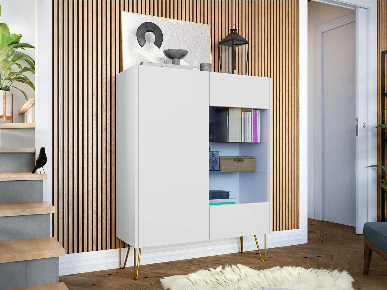 Tumba Mirjan24 Animere AWT97/Narine WT97 (White/White Marble/Gold)