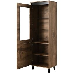 Витрина Mirjan24 Elsie/Nord (Wotan Oak/Anthracite) Thumb