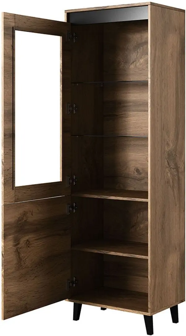 Витрина Mirjan24 Elsie/Nord (Wotan Oak/Anthracite)
