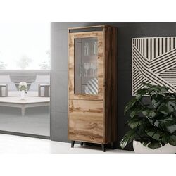 Витрина Mirjan24 Elsie/Nord (Wotan Oak/Anthracite) Thumb