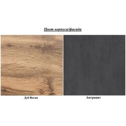 Витрина Mirjan24 Elsie/Nord (Wotan Oak/Anthracite) Thumb