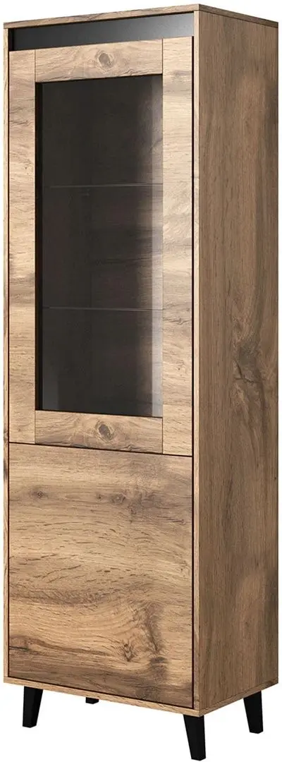 Витрина Mirjan24 Elsie/Nord (Wotan Oak/Anthracite)