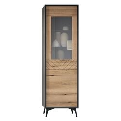 Витрина Mirjan24 Namiro NW54/Diamond W54 (Black/Evoke Oak) Thumb