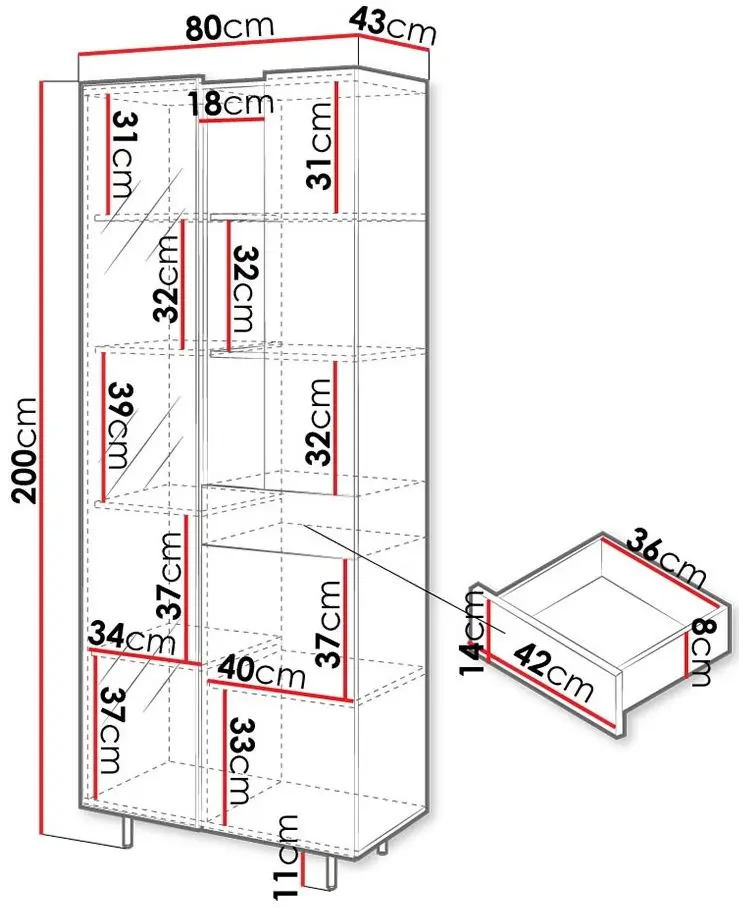 Витрина Mirjan24 Salzo SL02 (Graphite/San Sebastian)