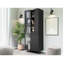 Витрина Mirjan24 Salzo SL02 (Graphite/San Sebastian)