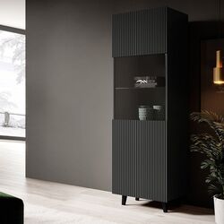 Витрина Mirjan24 Tilderi Grey/Vamos (Anthracite) Thumb