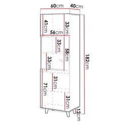 Витрина Mirjan24 Tilderi/Vamos (Wotan Oak) Thumb