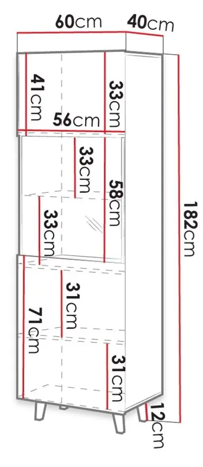 Витрина Mirjan24 Tilderi/Vamos (Wotan Oak) - 4