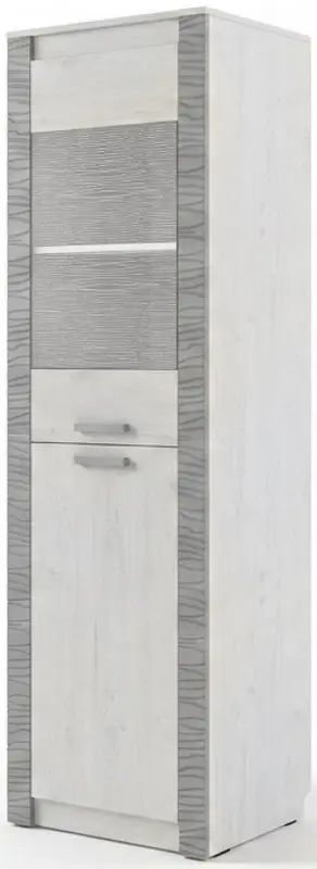 Penal МЛ-Мебель Gamma №7 2D 64.6cm (Craft Oak White/Gray) - 2