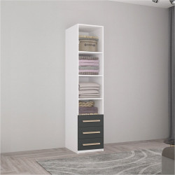 Penal Mobildor Smart-Home polite/sertare 0.40x0.56x2.0 (White/Anthracite) Thumb