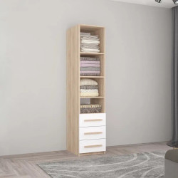 Penal Mobildor Smart-Home polite/sertare 0.50x0.56x2.0 (Sonoma Oak/White) Thumb