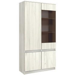 Vitrina Modern Komfi 100cm (Craft Oak White) Thumb