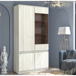 Vitrina Modern Komfi 100cm (Craft Oak White)