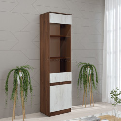 Vitrina Modern Komfi 50cm (Brandy Castello Oak/Craft Oak White)