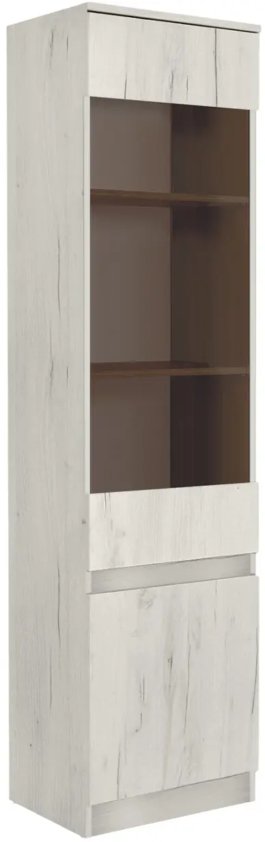 Vitrina Modern Komfi 50cm (Craft Oak White)