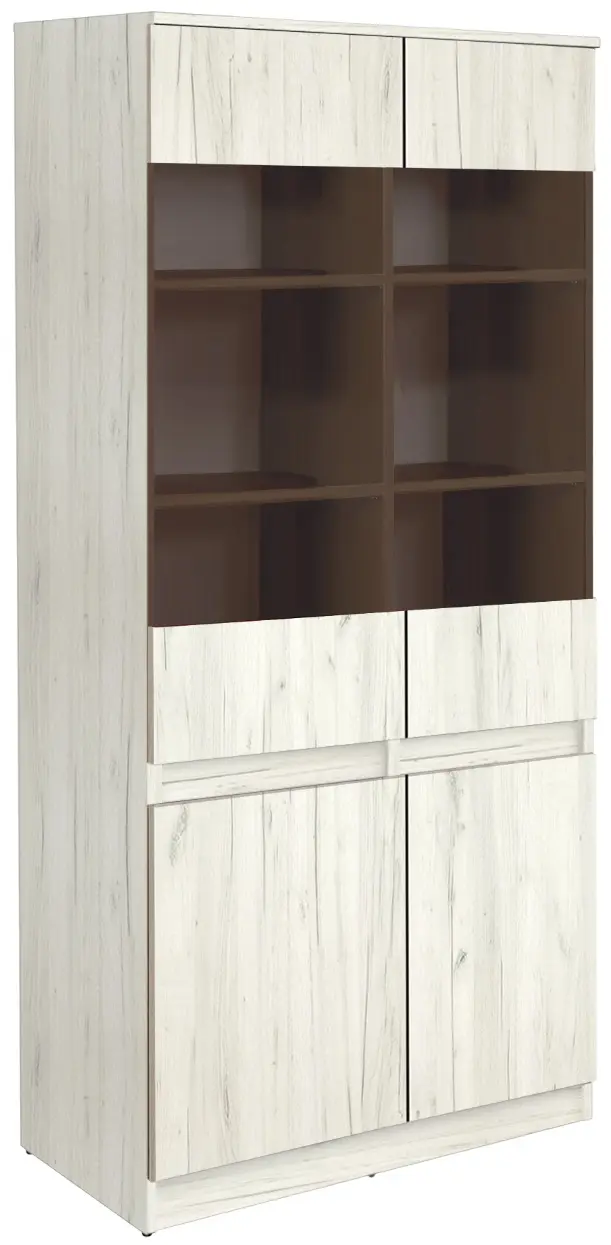 Vitrina Modern Komfi 80cm (Craft Oak White)