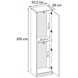 Пенал Prime Furniture Eden 1 SZ1DE 53.2 (White) Thumb