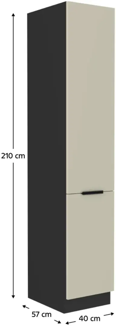 Пенал Tempo Kondela Araka 40 DK-210 2F (Cashmere/Black)