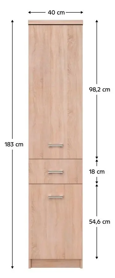 Penal Tempo Kondela Topty Typ 31 2D1S (Sonoma Oak)