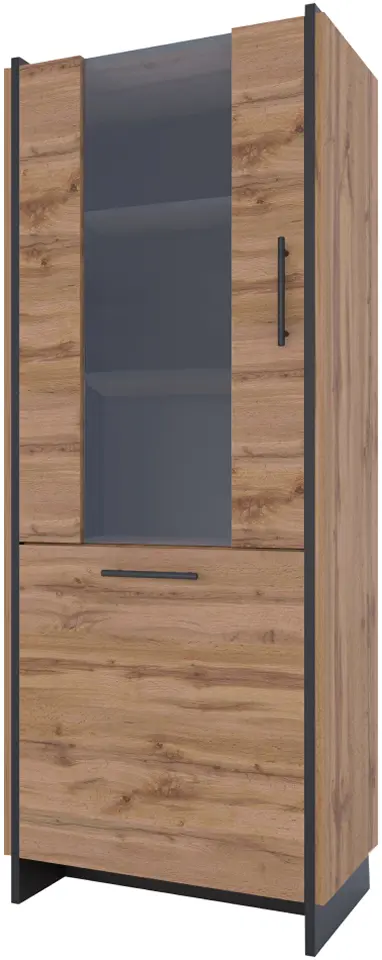 Vitrina Tempo Kondela Amoni 1D1W (Wotan Oak/Black)