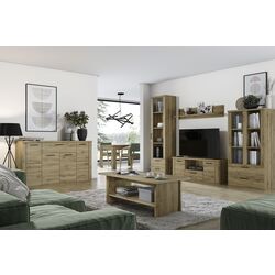 Витрина Tempo Kondela Dorsi 1W2S (Navarra Oak) Thumb