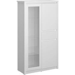 Витрина Tempo Kondela Erodin 2D1W1S (White) Thumb