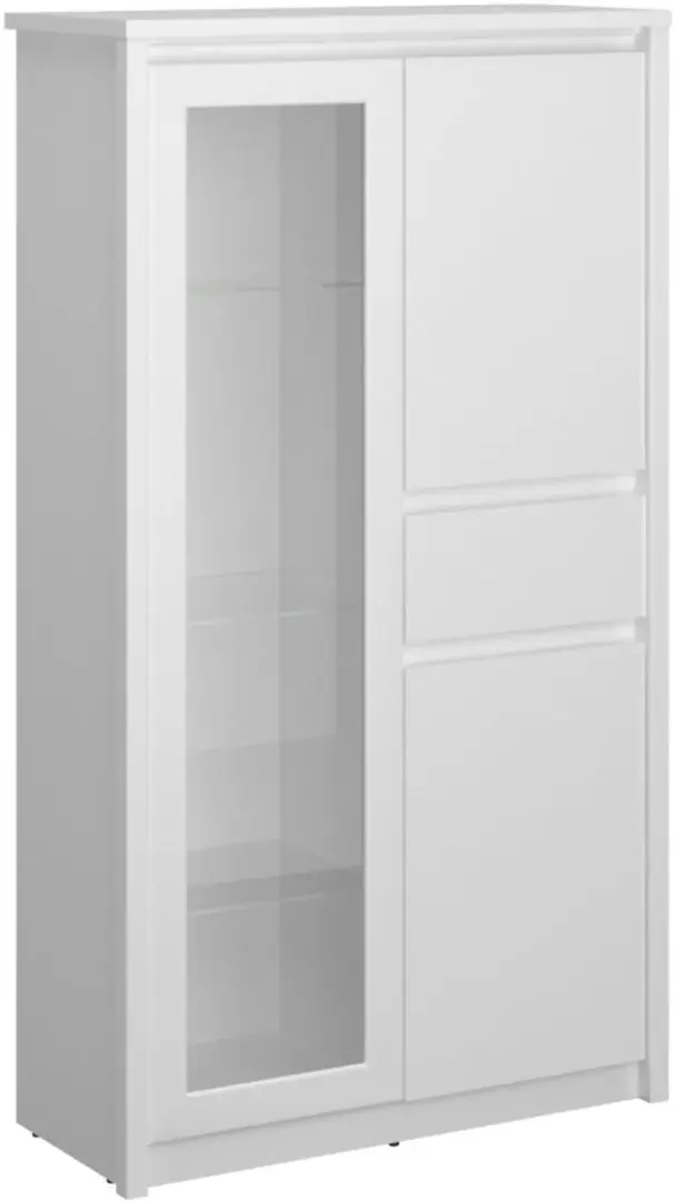 Витрина Tempo Kondela Erodin 2D1W1S (White) - 2