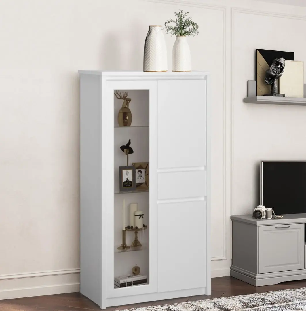 Витрина Tempo Kondela Erodin 2D1W1S (White)