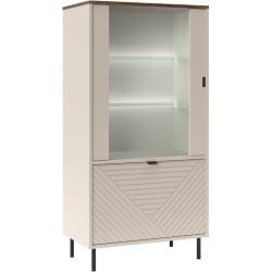 Vitrina Tempo Kondela Eyco 1D1W (Cashmere/Castello Oak) Thumb