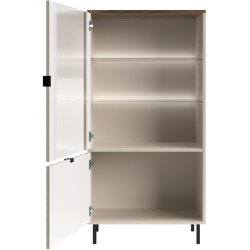 Vitrina Tempo Kondela Eyco 1D1W (Cashmere/Castello Oak) Thumb