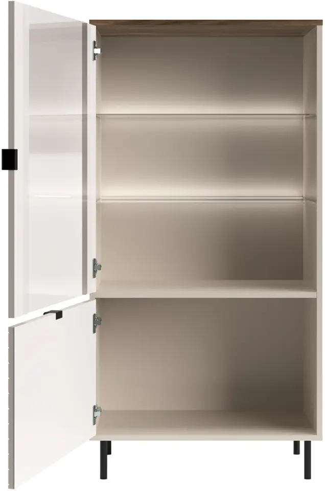Vitrina Tempo Kondela Eyco 1D1W (Cashmere/Castello Oak)