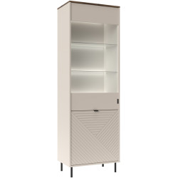 Vitrina Tempo Kondela Eyco 1D1W (Cashmere/Castello Oak) Thumb