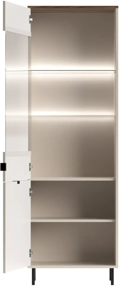 Vitrina Tempo Kondela Eyco 1D1W (Cashmere/Castello Oak)