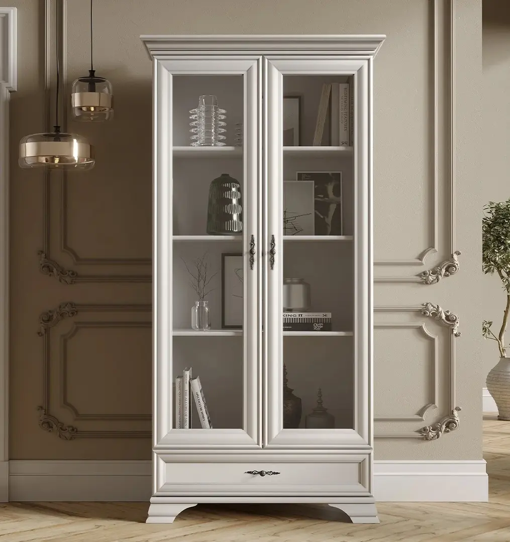 Vitrina Tempo Kondela Kentak REG2W1S (Alpine White)