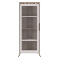 Vitrina Tempo Kondela Longy REG1W (Cashmere/Sonoma Oak)