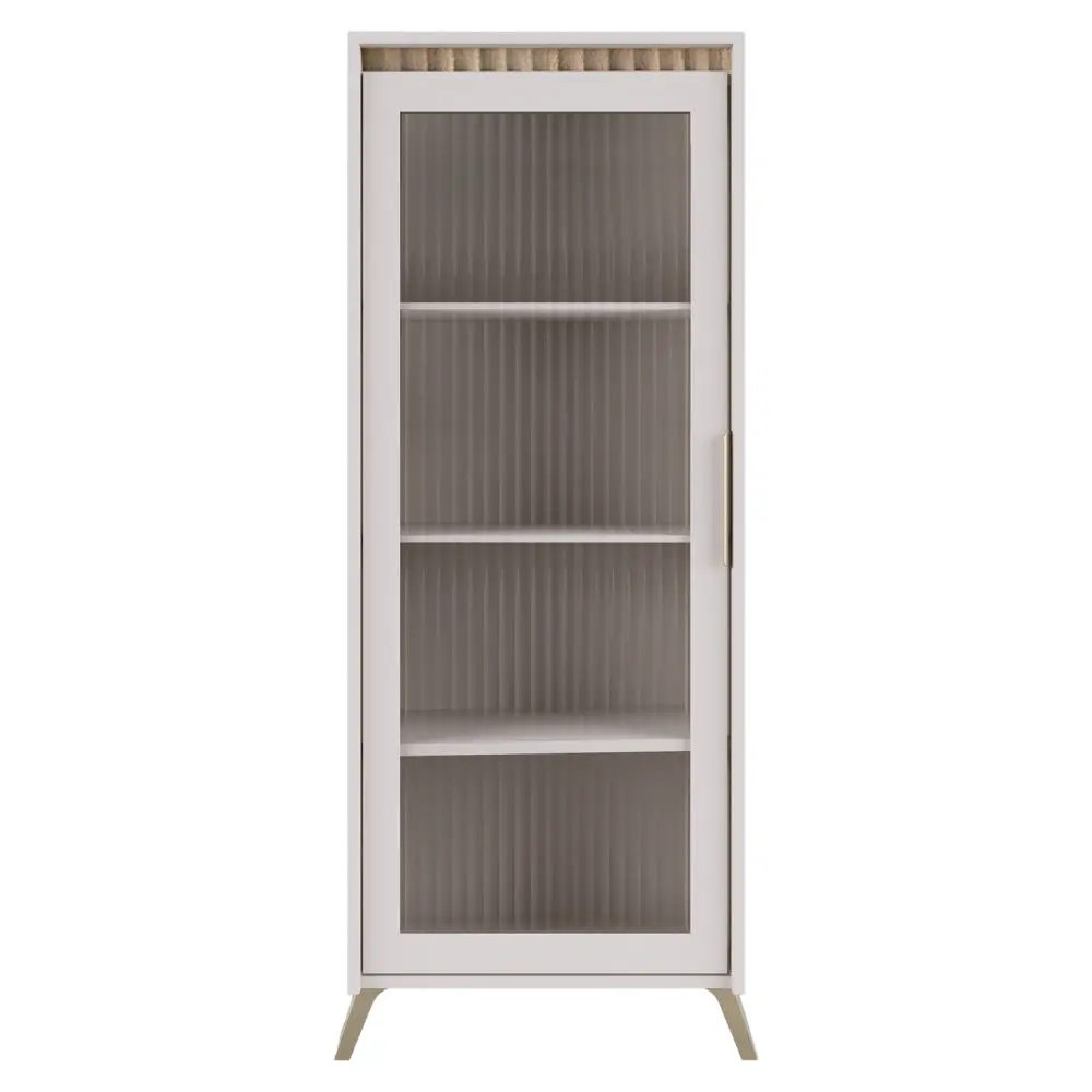 Vitrina Tempo Kondela Longy REG1W (Cashmere/Sonoma Oak)