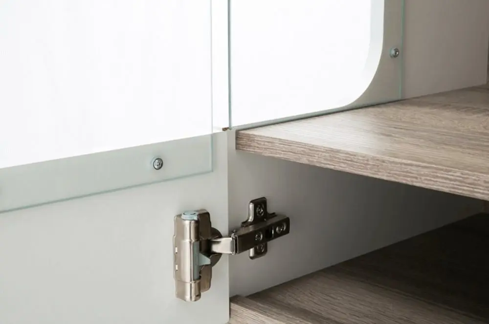 Витрина Tempo Kondela Lynatet Typ 01 Right (White High Gloss/Dark Sonoma Oak)