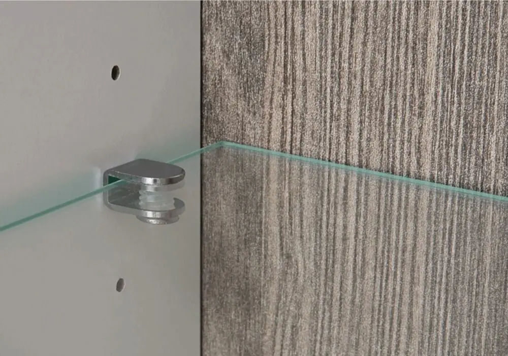 Витрина Tempo Kondela Lynatet Typ 01 Right (White High Gloss/Dark Sonoma Oak)